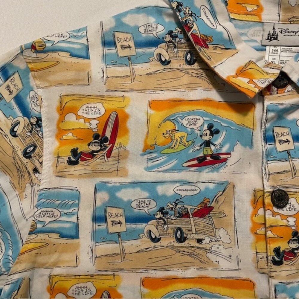 DISNEY PARKS boys XXl button up - Picture 8 of 9